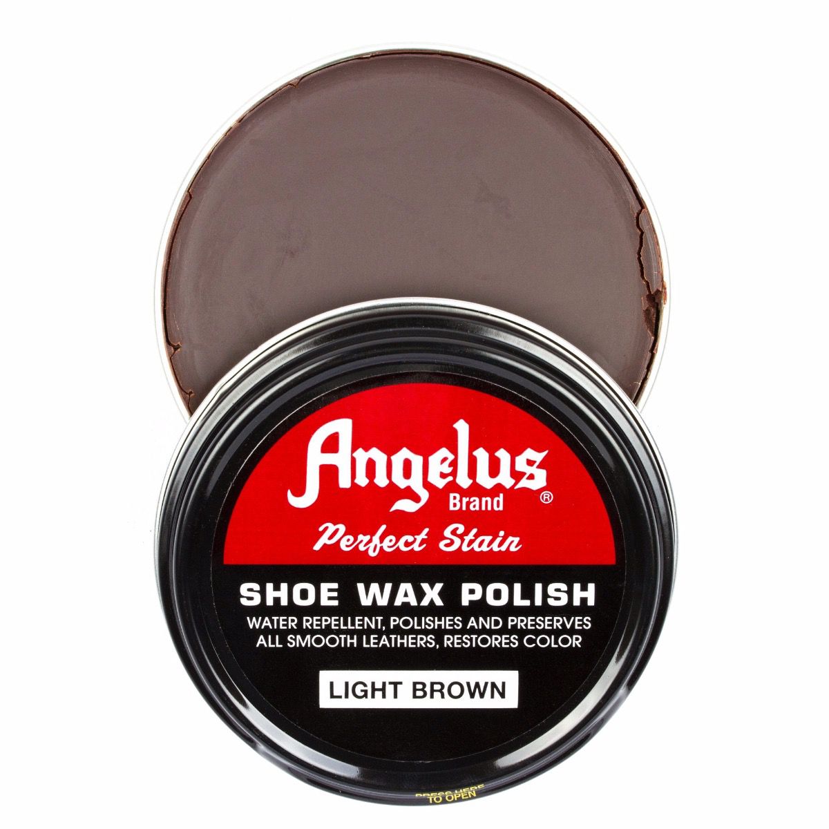 Angelus Shoe Wax Polish Light Brown 88 ml