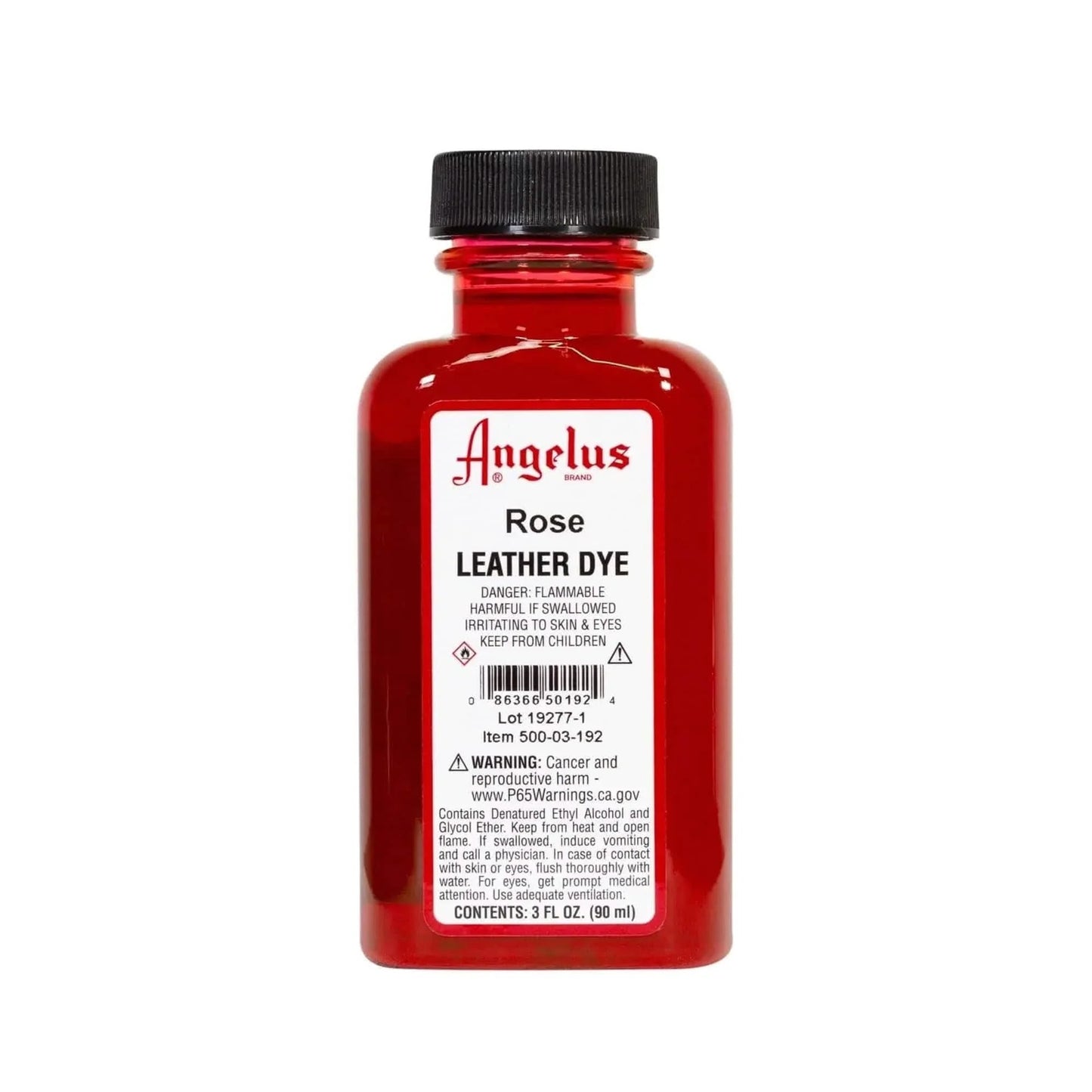 Angelus Leather Dye Rose 3oz