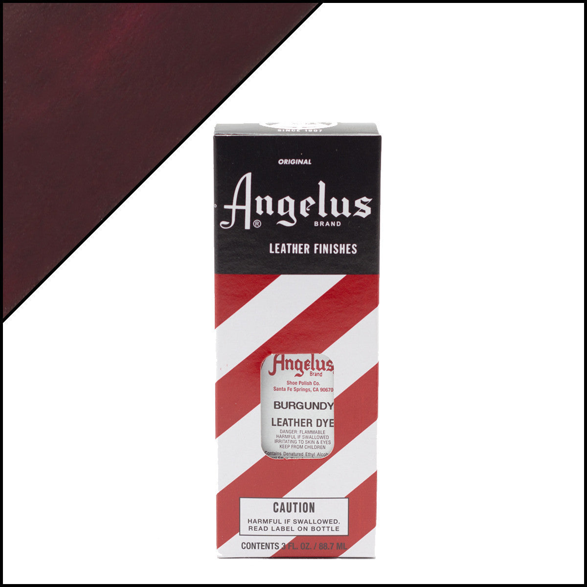 Angelus Leather Dye Burgundy Red 3oz