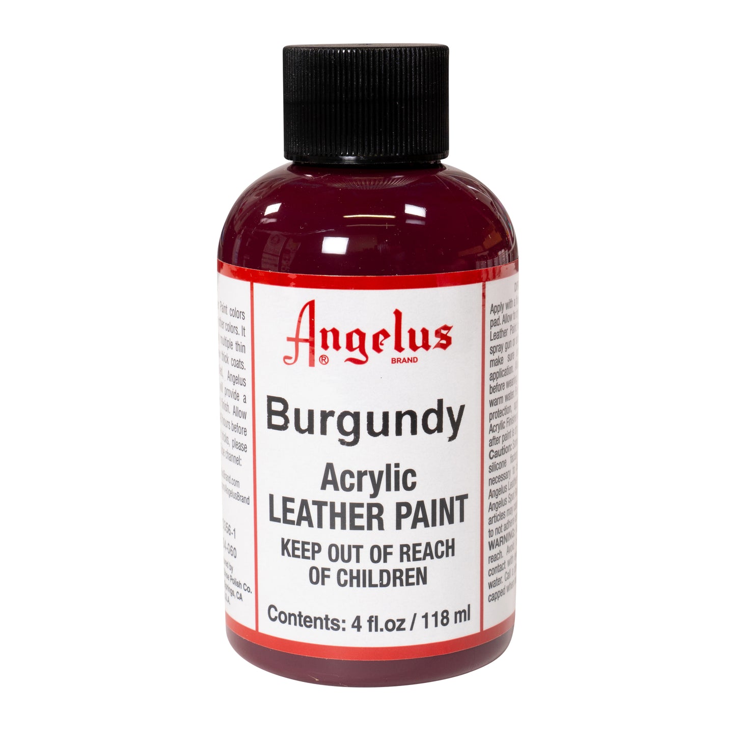 Angelus Leather Paint Burgundy Red