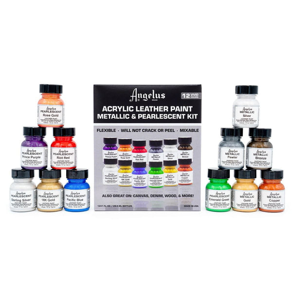 Pearlescent and Metallic Paint Kit - 12 Colours