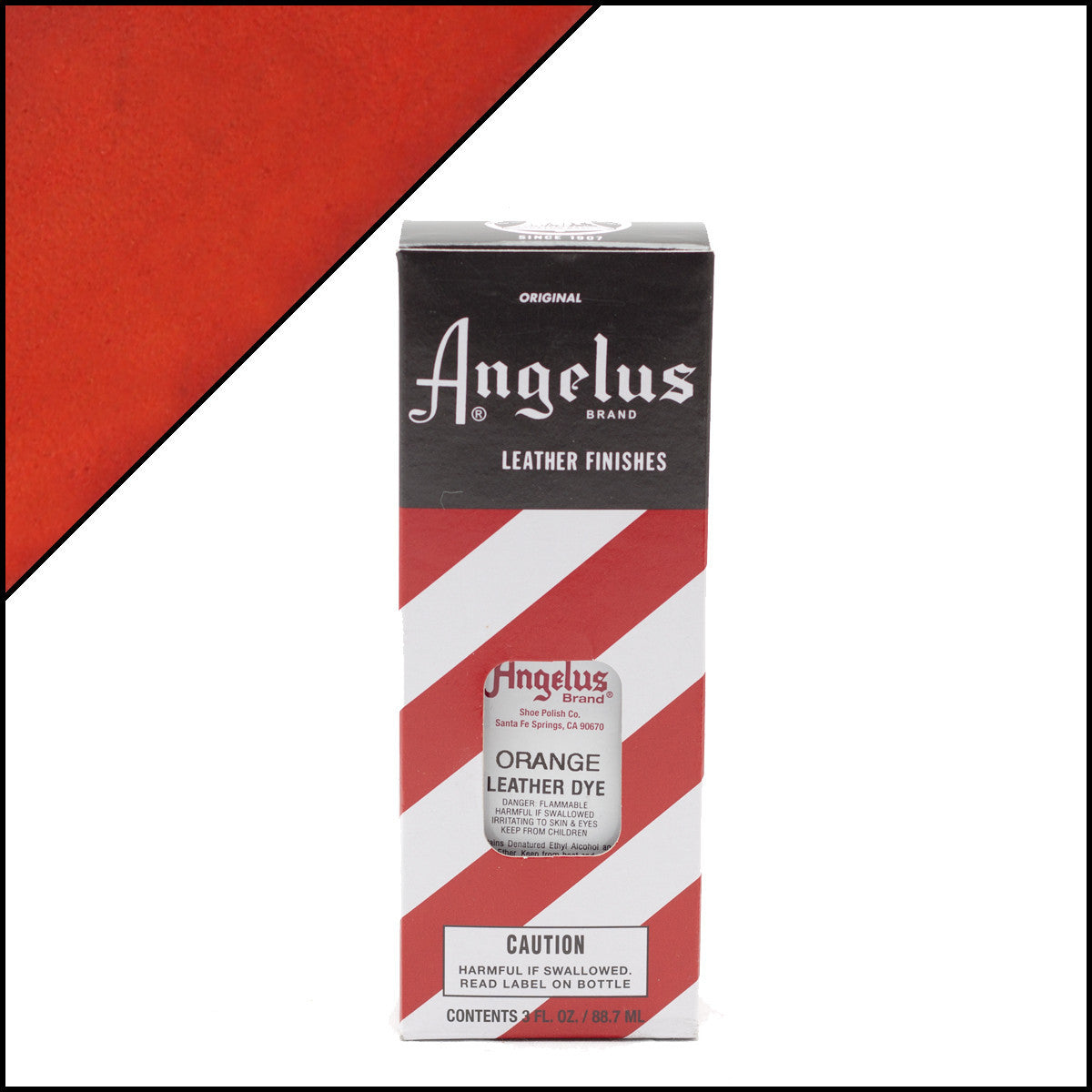 Orange Leather Polish Angelus Leather Dye Orange 3oz