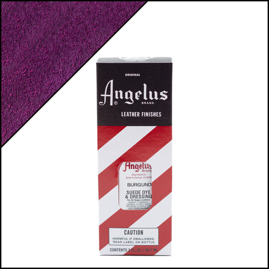 Angelus Suede Dye Burgundy Red 3oz