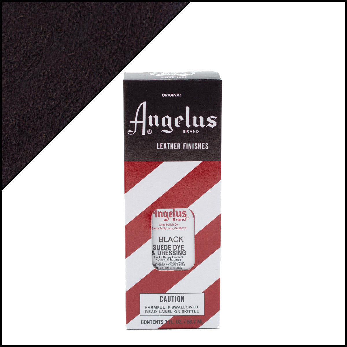 Angelus Suede Dye Black 3oz