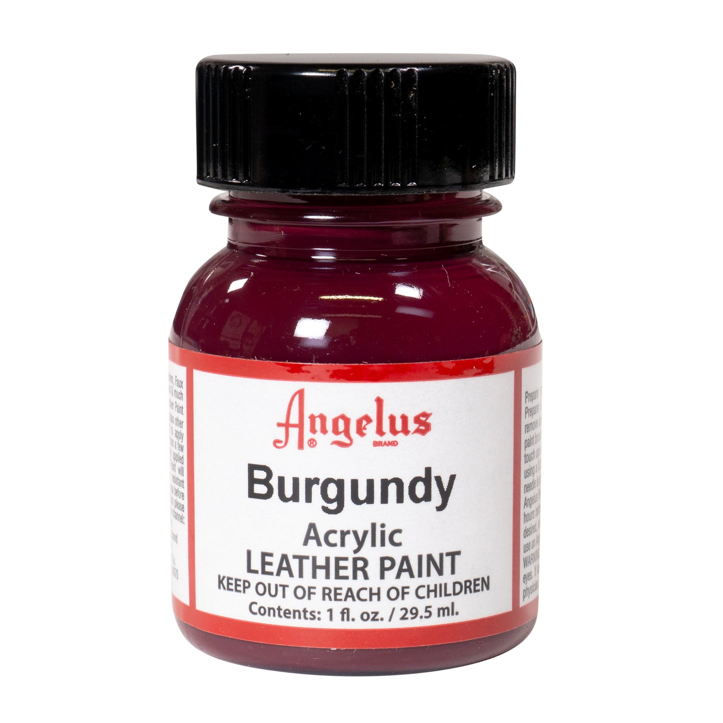 Angelus Leather Paint Burgundy Red