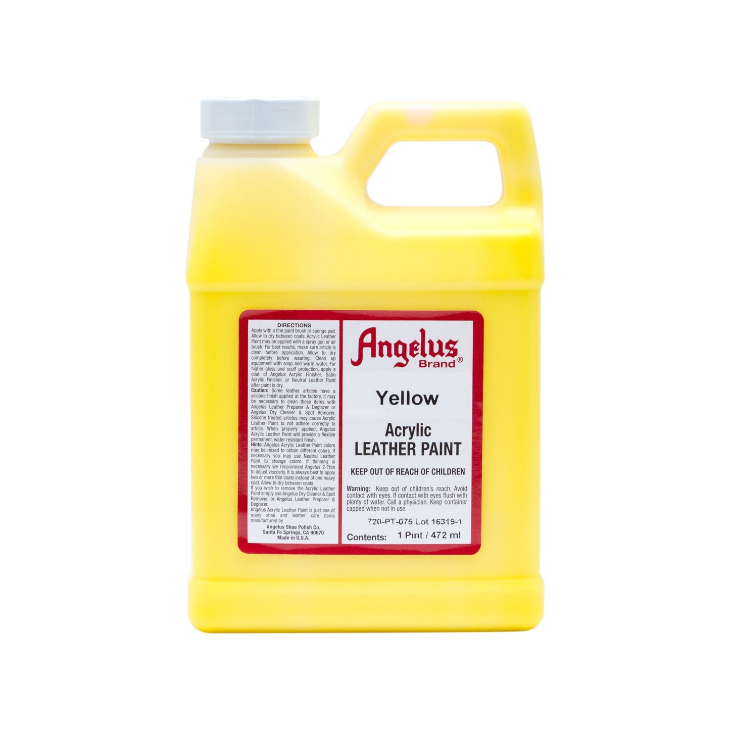 Angelus Leather Paint Yellow