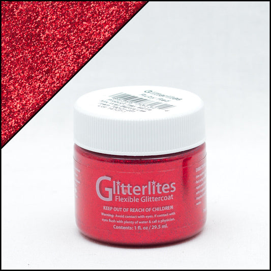 Angelus Glitterlites Ruby Red 1oz