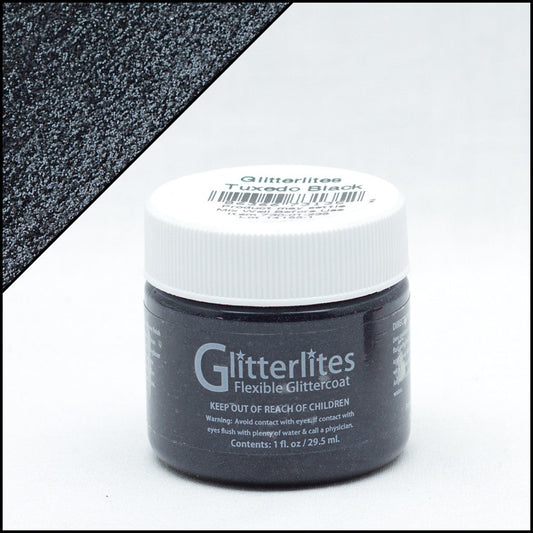 Angelus Glitterlites Tuxedo Black 1oz